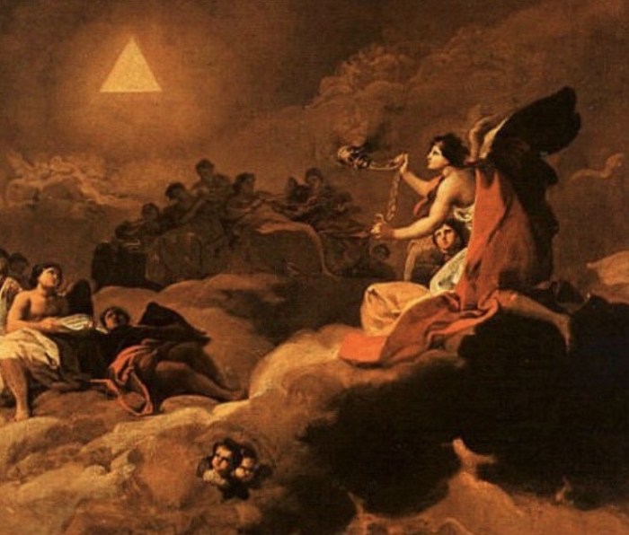 goya painting with triangle