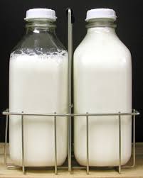 milk bottles
