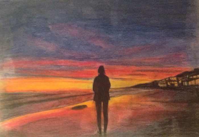 resized sunset alone