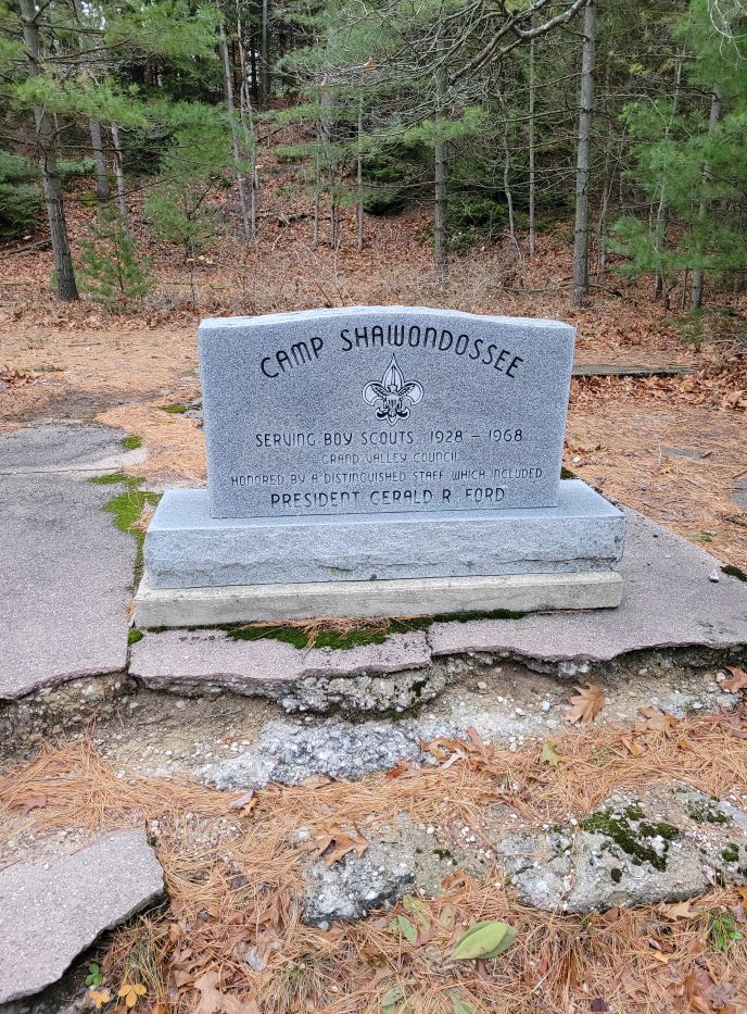 resized memorial stone at old boy scout camp at dlsp 120221