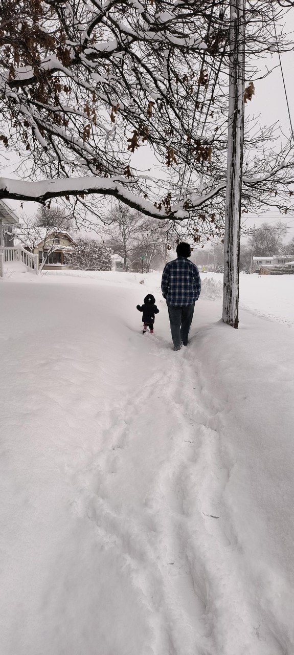 Joel and M on Christmas 2022