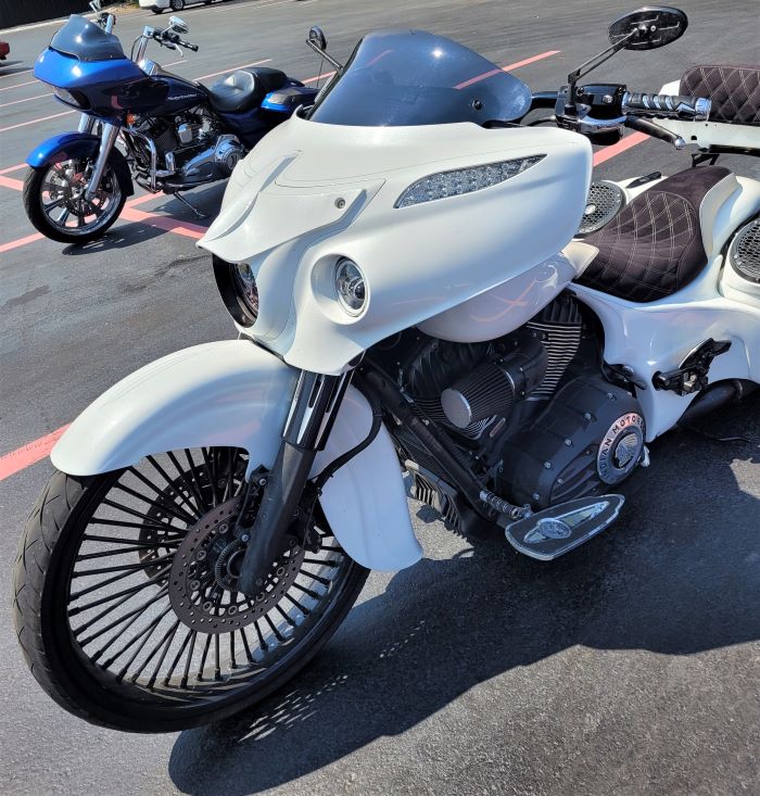 resized indian motorcycle from the front side 072223