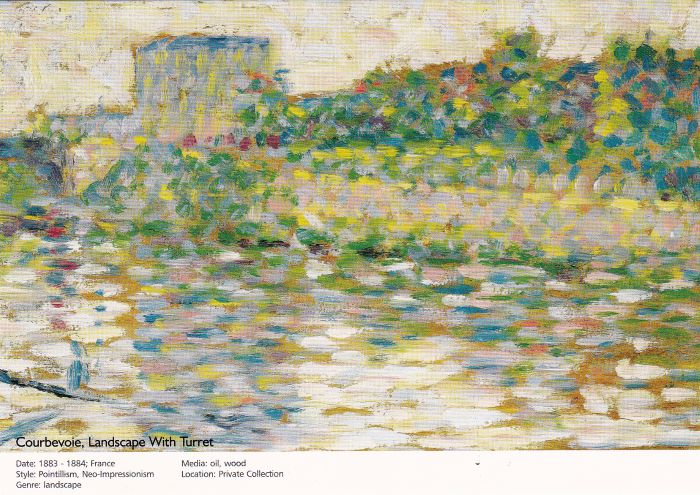 14 Teri Mahl Seurat Courbevoie Landscape with Turret 1883 84