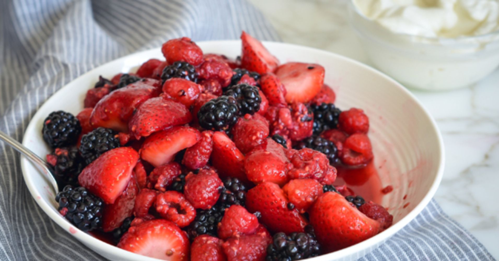 crushed juicy berries