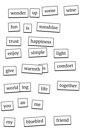 poem my bluebird friend