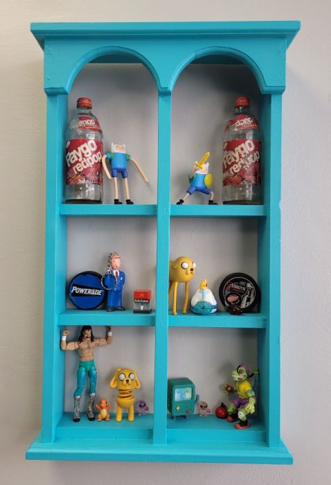 Went to a new restaurant this month, called Melt.  It has quaint decorations, including this Adventure Time display.  Adventure Time is an animated series one of my sons used to watch (and may still watch.)